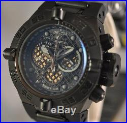 New Mens Invicta 6545 Subaqua Noma IV Chronograph Black Rubber Watch