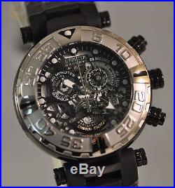 New Mens Invicta Cruise Line Subaqua Swiss Chronograph Skeleton Black Dial Watch