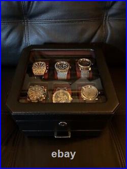 Partial Mens Watch Collection Lot With Case