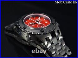 RARE Invicta 50mm Men Subaqua Swiss Made ETA Chronograph Black Red SS 500M Watch