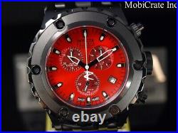 RARE Invicta 50mm Men Subaqua Swiss Made ETA Chronograph Black Red SS 500M Watch