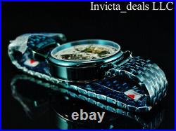 RARE Invicta Men 46mm Objet d'Art Dual Time Skeleton AUTOMATIC Green Tone Watch