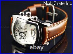RARE Invicta Men's Grand Lupah Dragon Swiss ETA Chronograph White Dial SS Watch