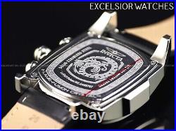 RARE Invicta Mens 47mm Grand Lupah Dragon Swiss Chronograph Silver Black Watch