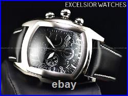 RARE Invicta Mens 47mm Grand Lupah Dragon Swiss Chronograph Silver Black Watch