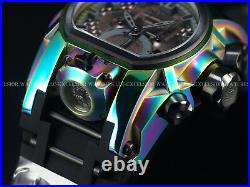 RARE Invicta Reserve Mens 52mm Bolt Zeus MAGNUM Swiss Chrono Dual Time SS Watch