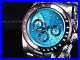 RARE NEW Invicta Mens 40mm Speedway Light Blue Dial Chronograph Tachy SS Watch