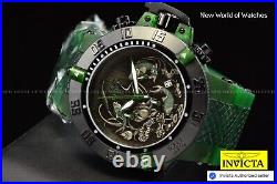 Rare Invicta 50mm Men's Subaqua Noma III KOI FISH Chronograph Green Tone SS Watc