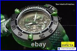 Rare Invicta 50mm Men's Subaqua Noma III KOI FISH Chronograph Green Tone SS Watc