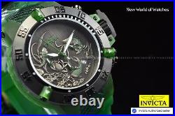 Rare Invicta 50mm Men's Subaqua Noma III KOI FISH Chronograph Green Tone SS Watc