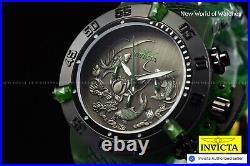 Rare Invicta 50mm Men's Subaqua Noma III KOI FISH Chronograph Green Tone SS Watc