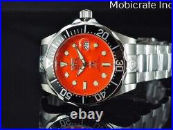 Rare Invicta Men's 47mm Grand Diver Automatic Bright Orange Dial NH35 SS Watch