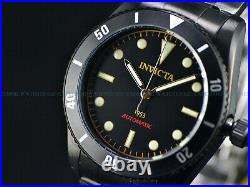 Rare New Invicta 1953 Pro Diver Mens Nh35 Automatic 40mm All Black Ip Ss Watch