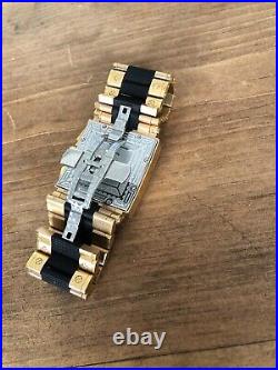 Renato Stallion Limited Production gold & black square Watch 7.5 inch band