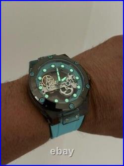 Sky Blue GHOST 48mm Gray/Gunmetal Case Mechanical SPEEDWAY Invicta Mens Watch