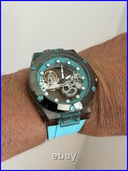 Sky Blue GHOST 48mm Gray/Gunmetal Case Mechanical SPEEDWAY Invicta Mens Watch