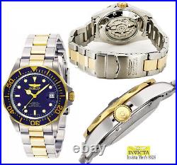 Watch Men's Pro Diver Automatic 3 Hand Blue Dial 8928 Stainless Steel Elegant
